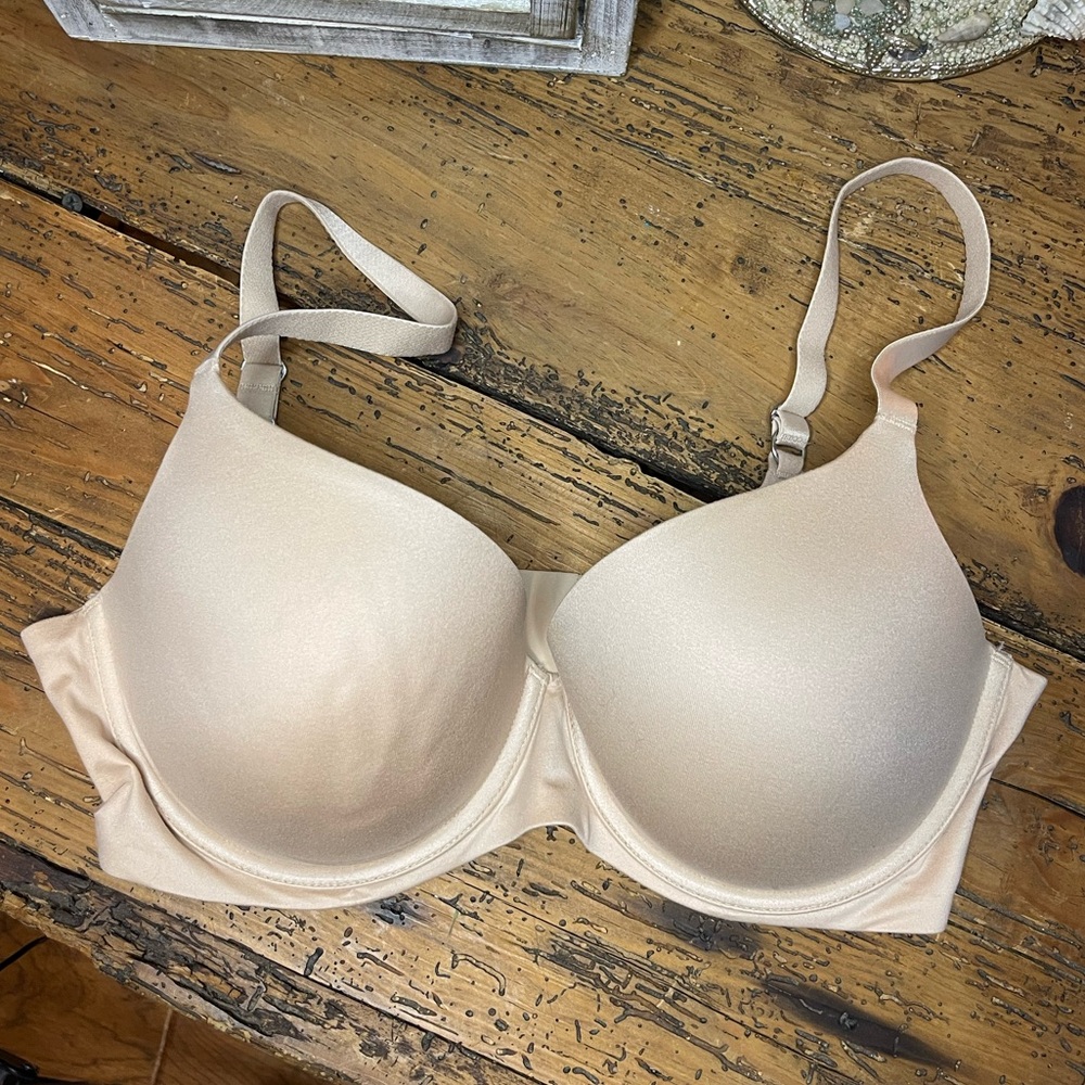 Aeries Real Sunnie Demi Push- Up Tan Bra size 36DD